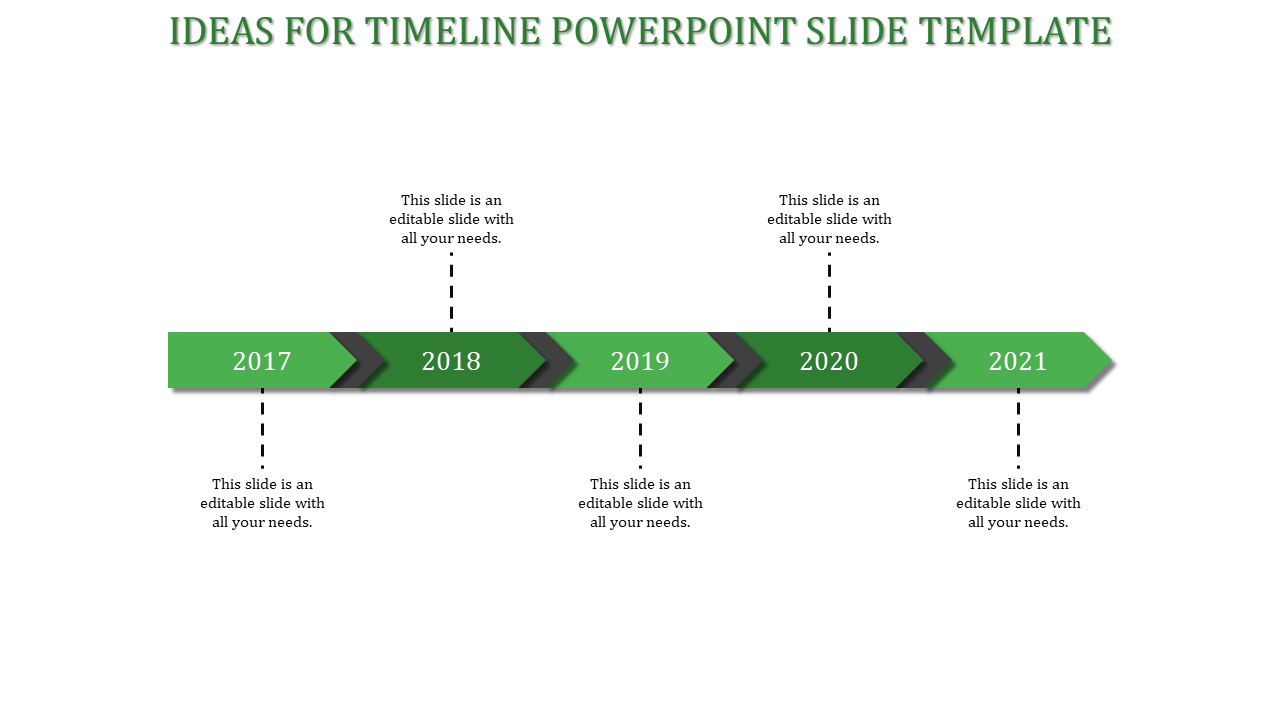 Leave an Everlasting Timeline PowerPoint Slide Template